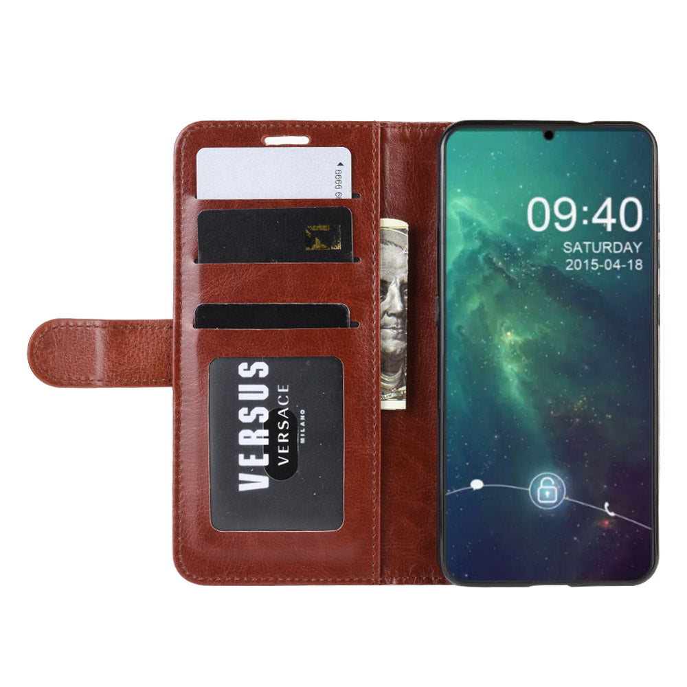 Crazy Horse Skin Wallet Leather Casing for Nokia 6.2