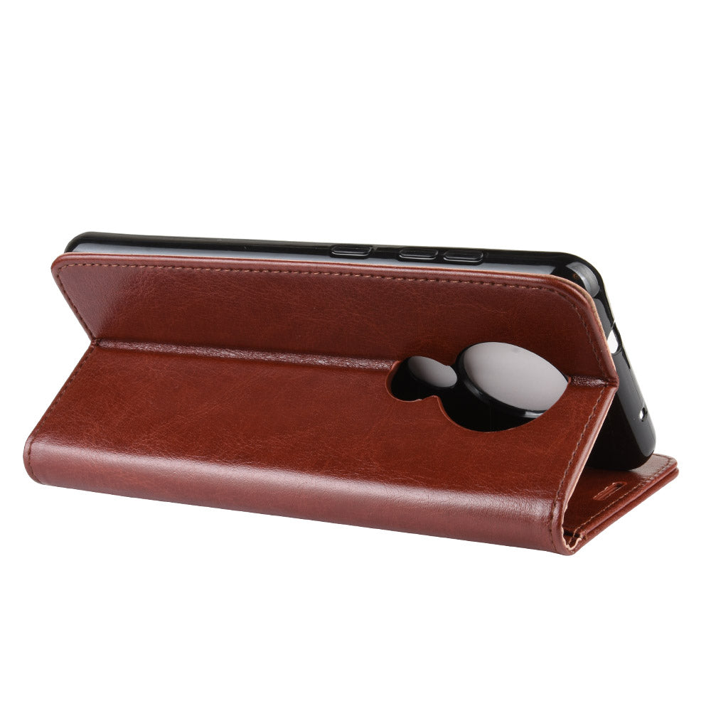 Crazy Horse Skin Wallet Leather Casing for Nokia 6.2