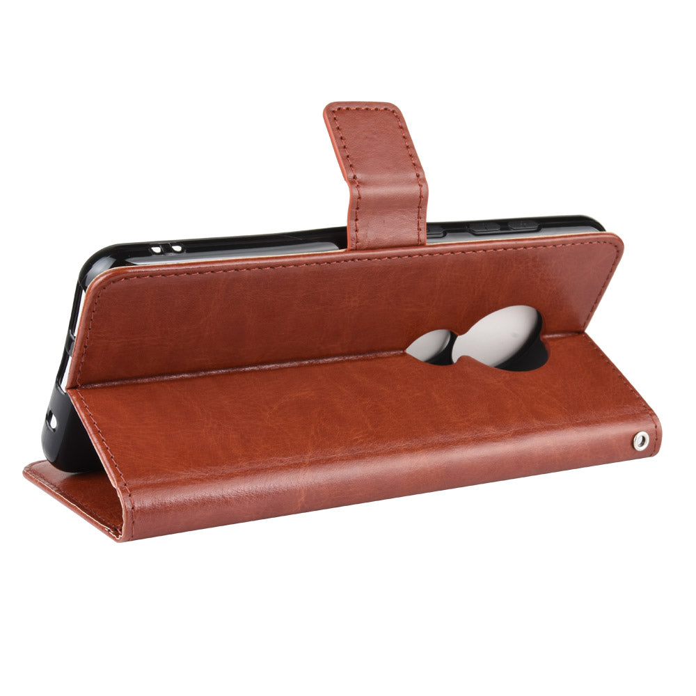 Crazy Horse Texture Wallet Leather Case Cover with Strap for Nokia 6.2 / 7.2