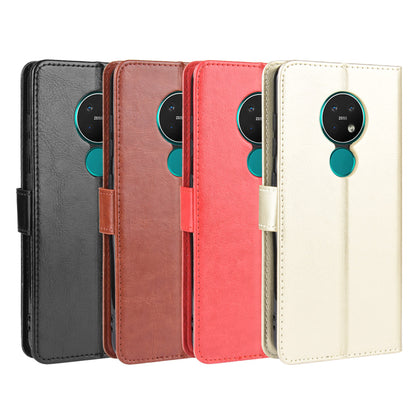 Crazy Horse Texture Wallet Leather Case Cover with Strap for Nokia 6.2 / 7.2
