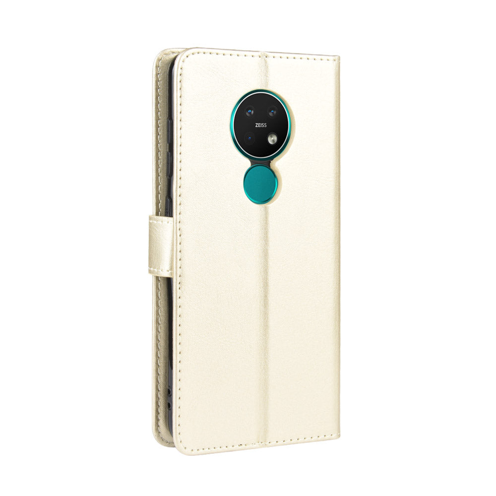 Crazy Horse Texture Wallet Leather Case Cover with Strap for Nokia 6.2 / 7.2