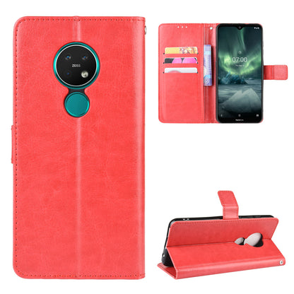 Crazy Horse Texture Wallet Leather Case Cover with Strap for Nokia 6.2 / 7.2