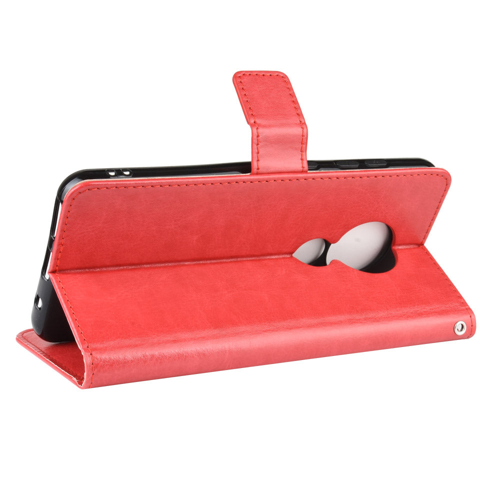 Crazy Horse Texture Wallet Leather Case Cover with Strap for Nokia 6.2 / 7.2