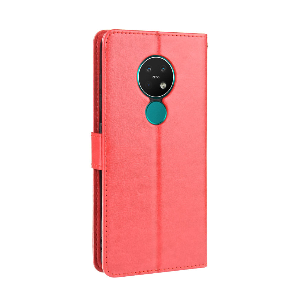 Crazy Horse Texture Wallet Leather Case Cover with Strap for Nokia 6.2 / 7.2