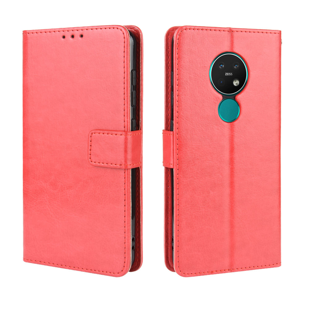 Crazy Horse Texture Wallet Leather Case Cover with Strap for Nokia 6.2 / 7.2