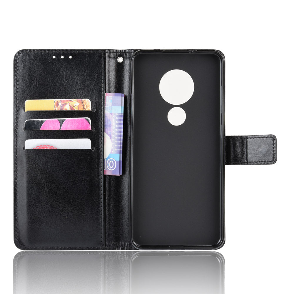 Crazy Horse Texture Wallet Leather Case Cover with Strap for Nokia 6.2 / 7.2
