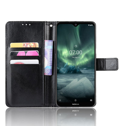 Crazy Horse Texture Wallet Leather Case Cover with Strap for Nokia 6.2 / 7.2