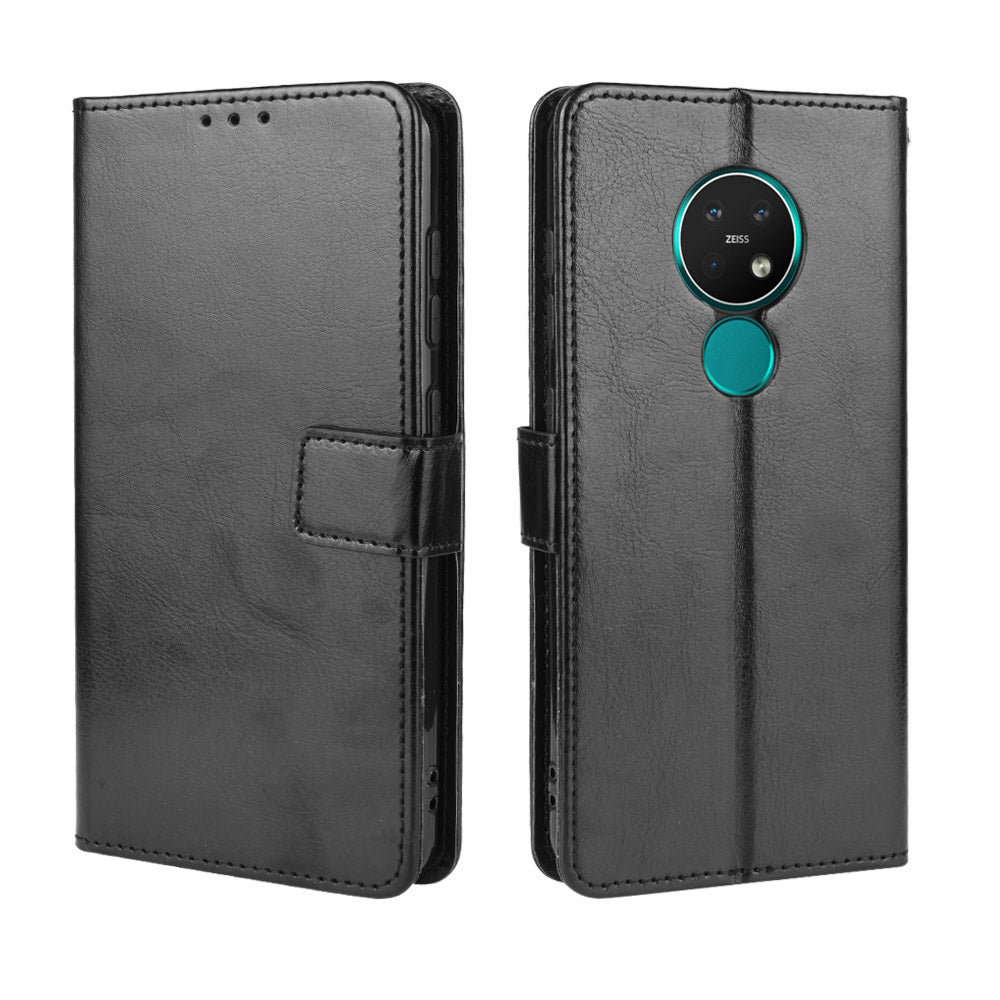 Crazy Horse Texture Wallet Leather Case Cover with Strap for Nokia 6.2 / 7.2