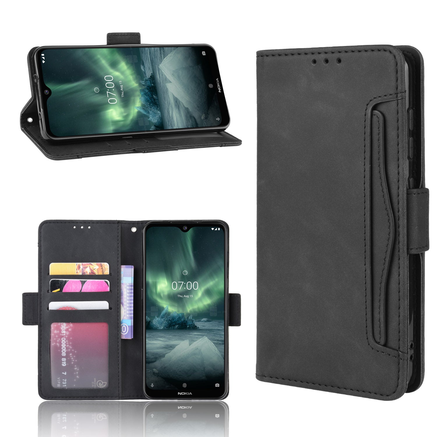 Wallet Leather Stand Case for Nokia 6.2 / 7.2
