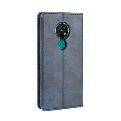 Auto-absorbed Retro Style Wallet Stand Flip Leather Case for Nokia 6.2 / 7.2