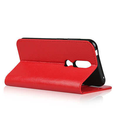 Crazy Horse Skin Wallet Stand Genuine Leather Case Shell for Nokia 4.2 (2019)