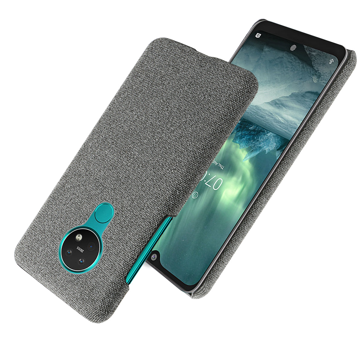 KSQ Cloth Texture PC Hard Phone Shell Case for iNokia 7.2
