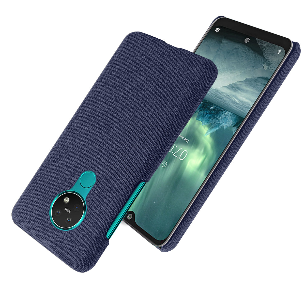 KSQ Cloth Texture PC Hard Phone Shell Case for iNokia 7.2