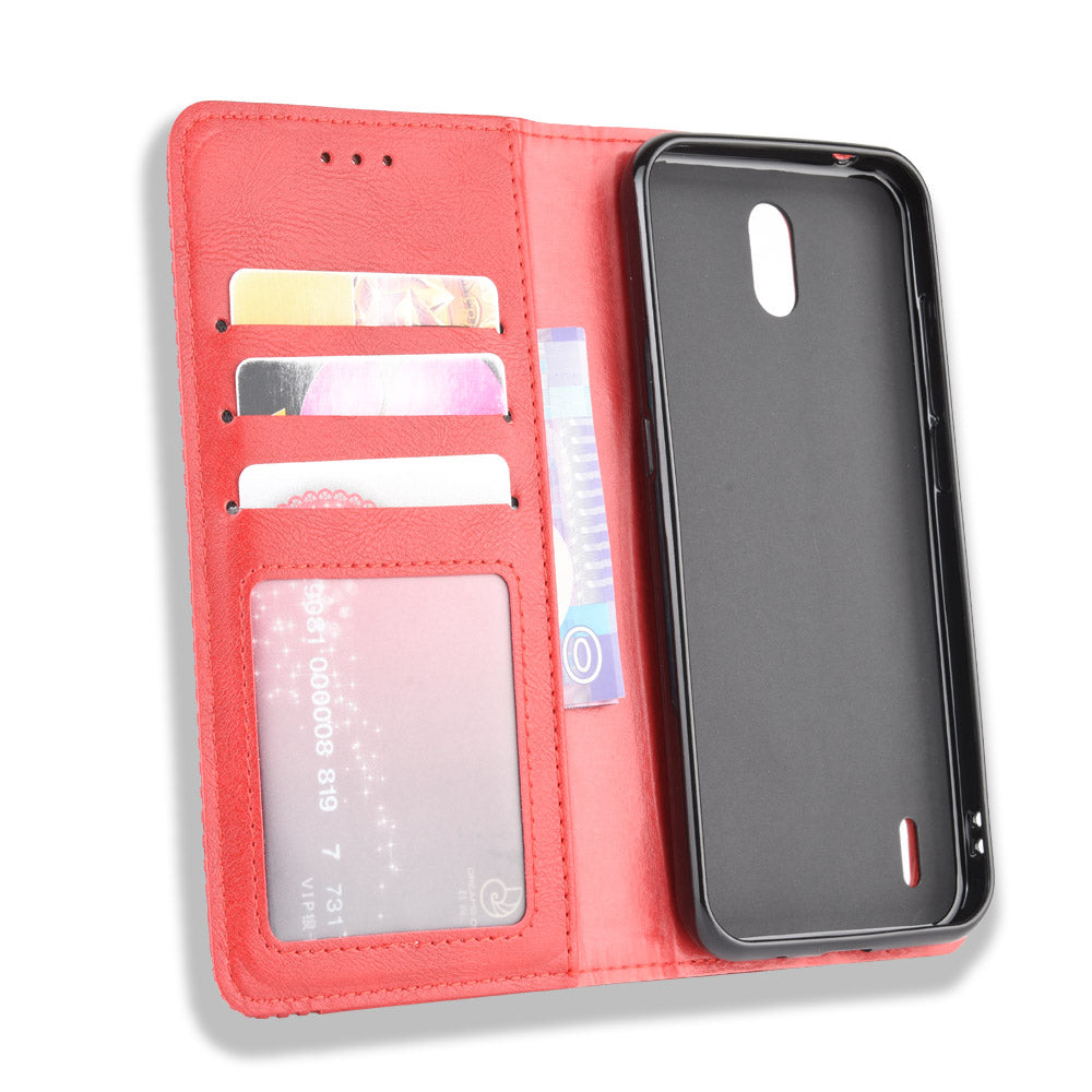Retro Magnetic Leather with Wallet Phone Cover for Nokia 1.3