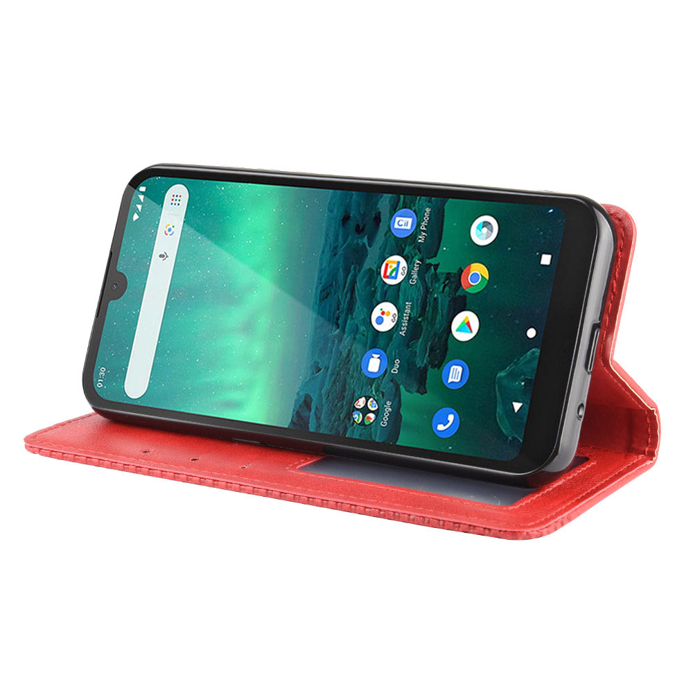 Retro Magnetic Leather with Wallet Phone Cover for Nokia 1.3