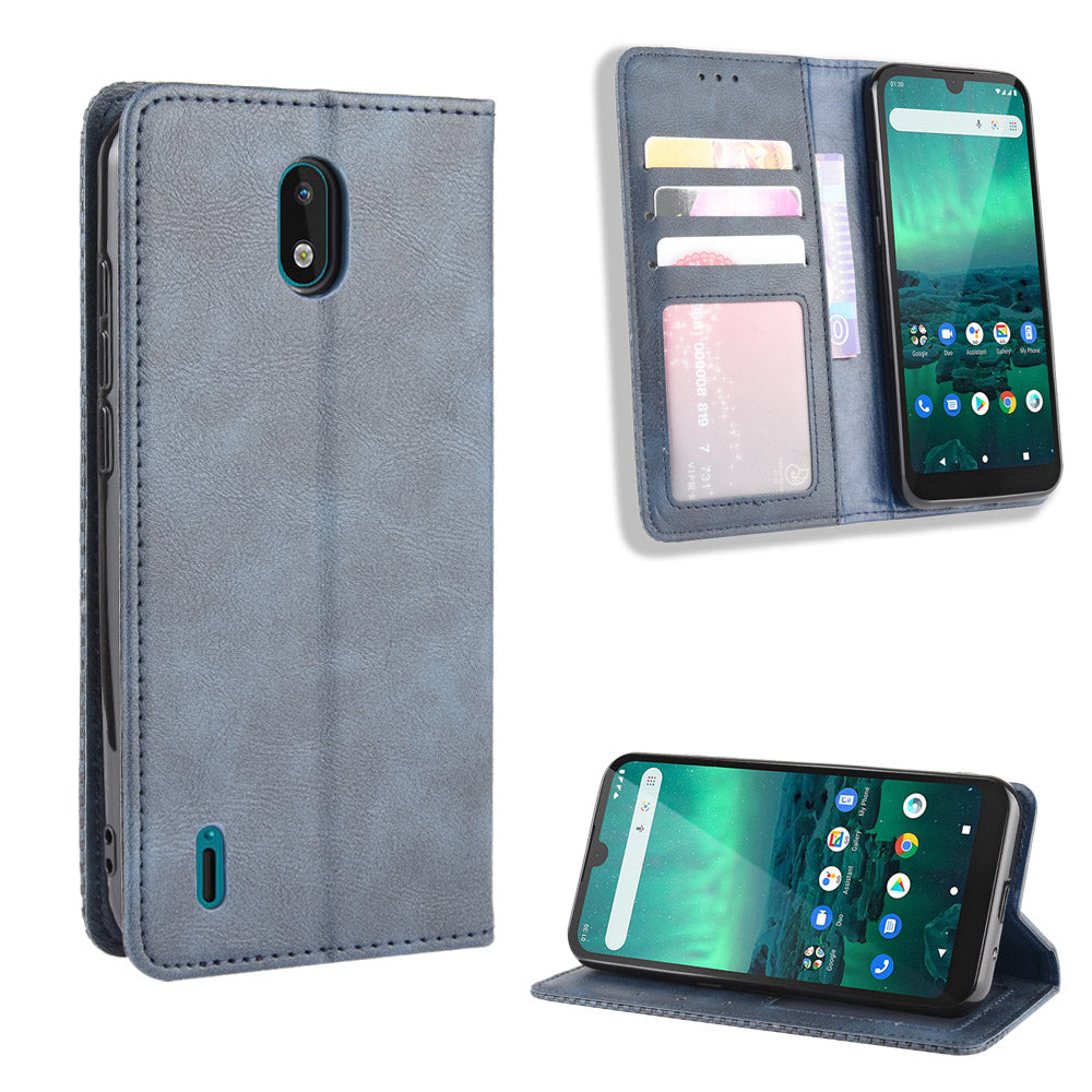 Retro Magnetic Leather with Wallet Phone Cover for Nokia 1.3