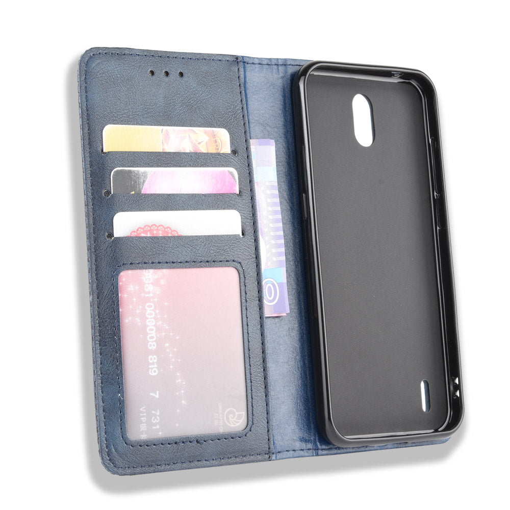 Retro Magnetic Leather with Wallet Phone Cover for Nokia 1.3