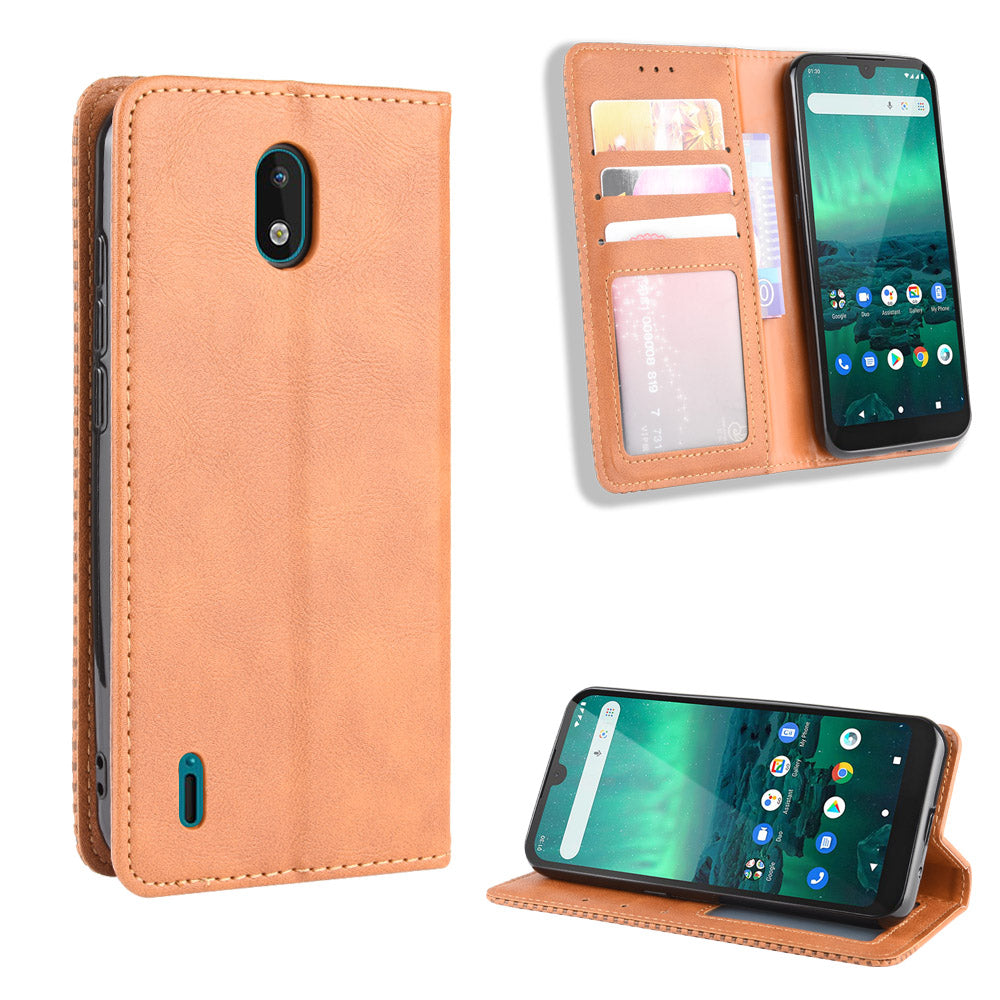 Retro Magnetic Leather with Wallet Phone Cover for Nokia 1.3