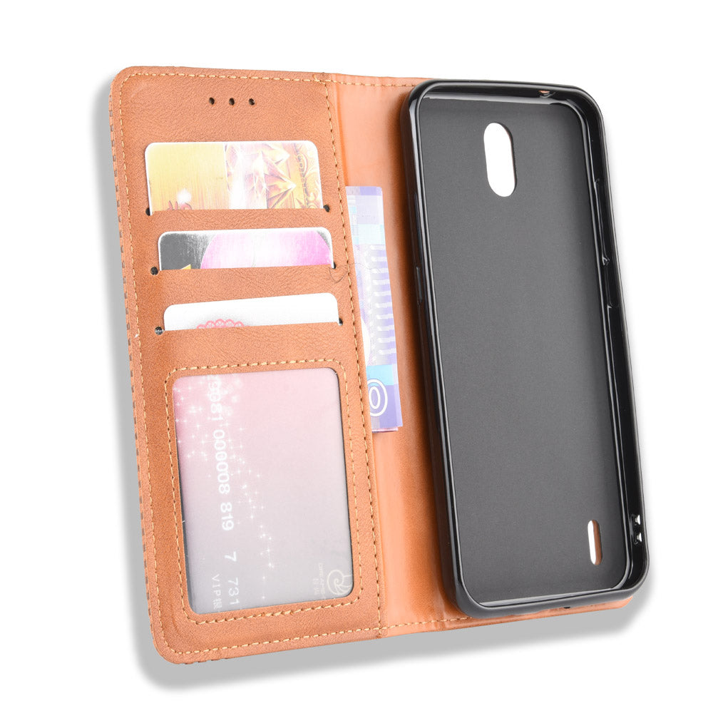 Retro Magnetic Leather with Wallet Phone Cover for Nokia 1.3
