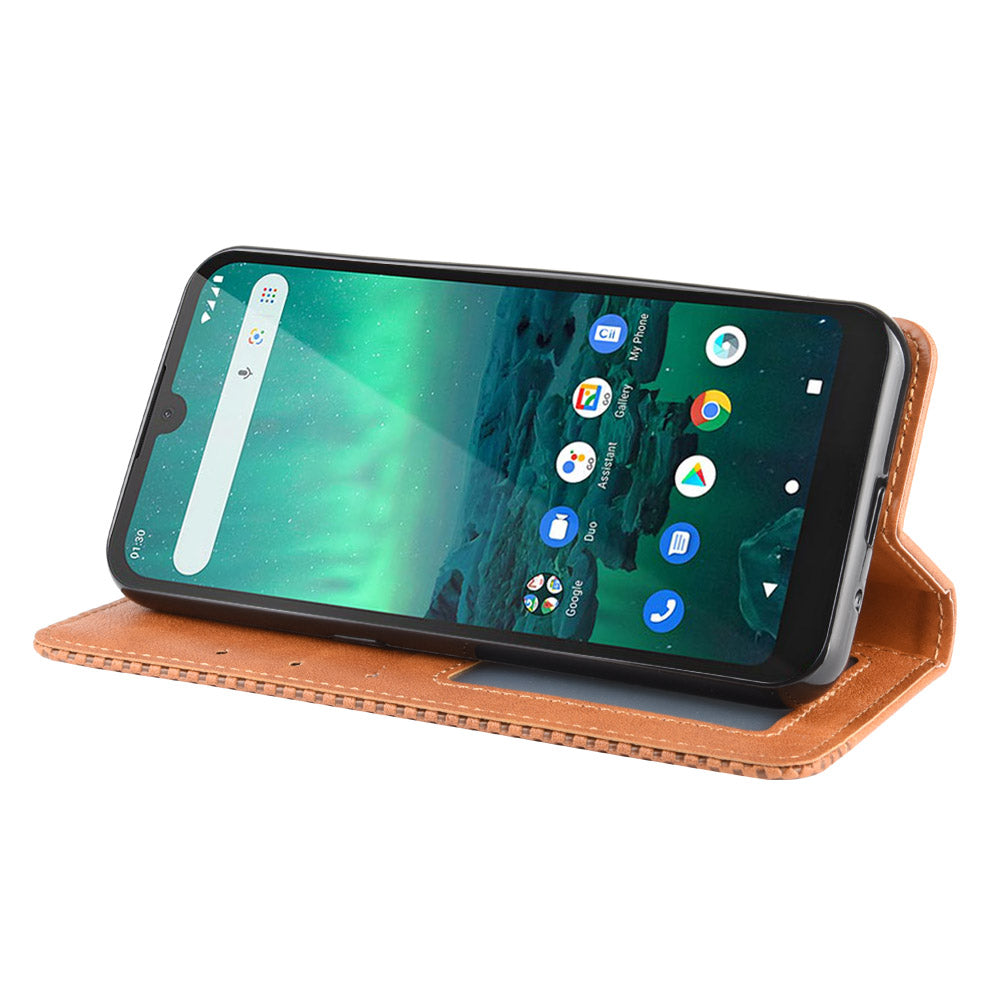 Retro Magnetic Leather with Wallet Phone Cover for Nokia 1.3