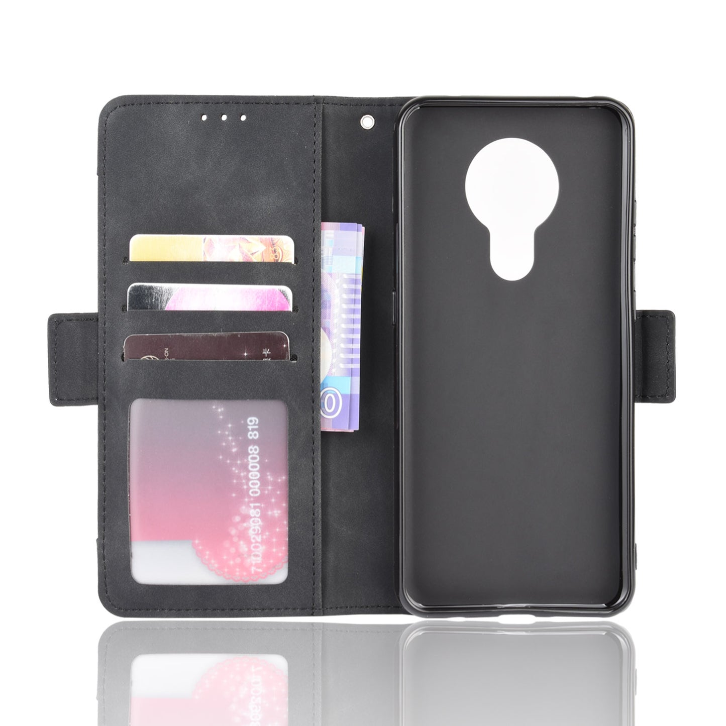 Multiple Card Slots Magnetic PU Leather Shell for Nokia 5.3