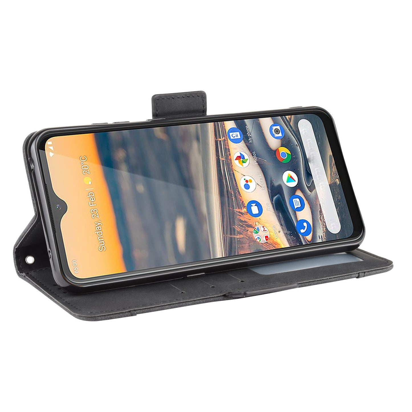 Multiple Card Slots Magnetic PU Leather Shell for Nokia 5.3