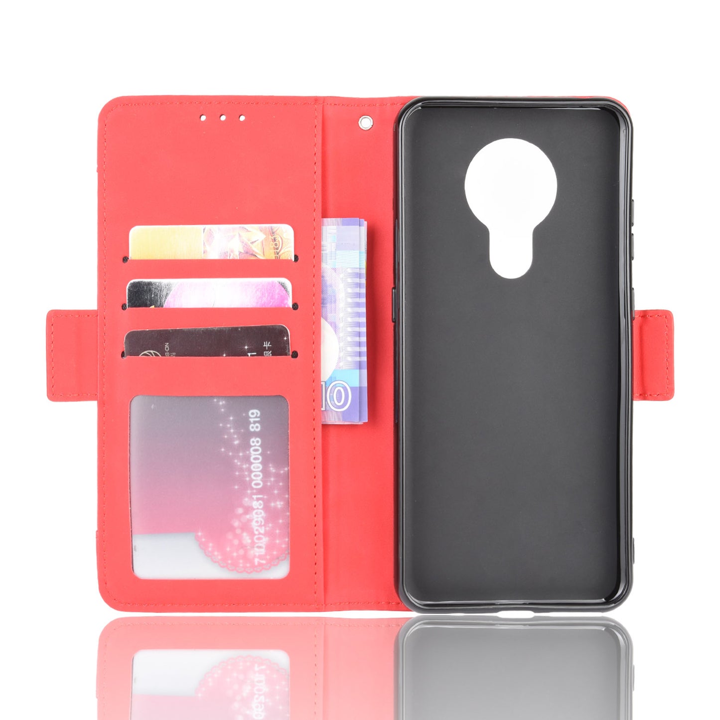Multiple Card Slots Magnetic PU Leather Shell for Nokia 5.3