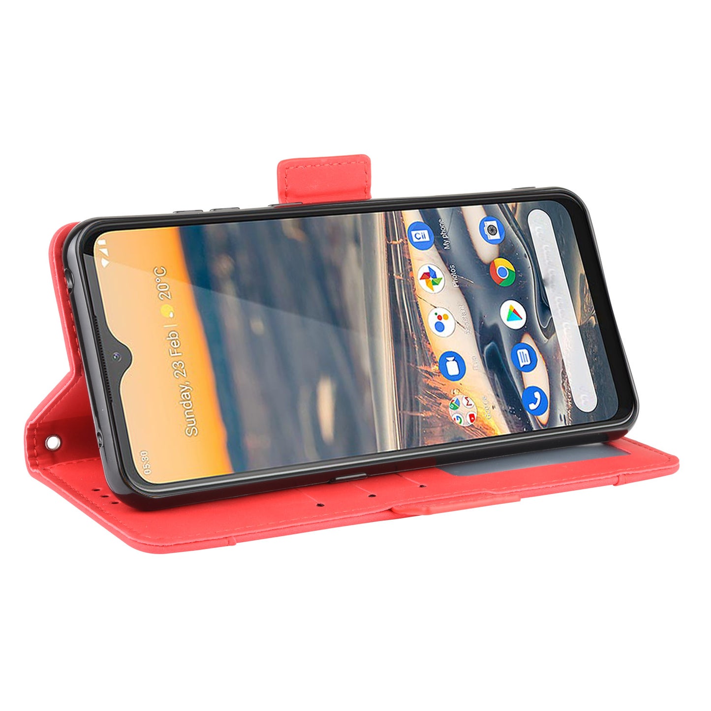 Multiple Card Slots Magnetic PU Leather Shell for Nokia 5.3