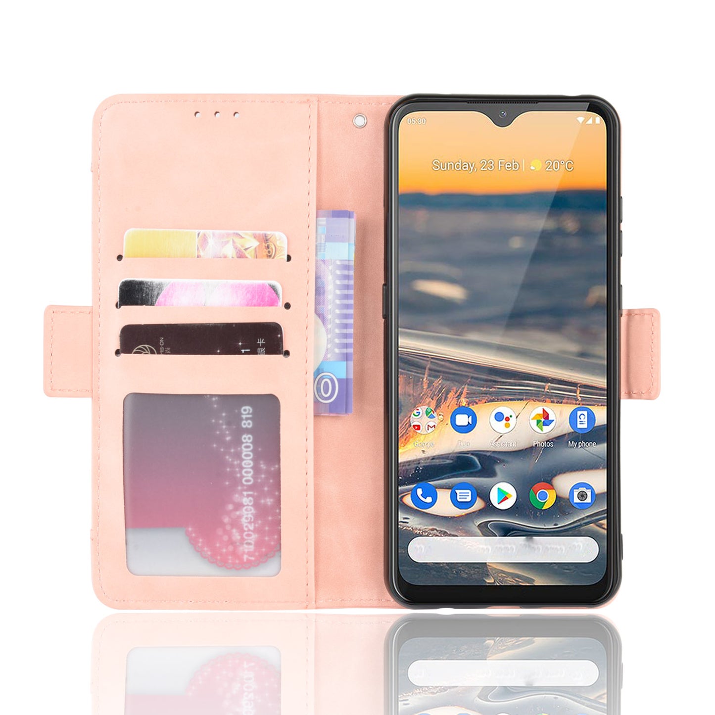 Multiple Card Slots Magnetic PU Leather Shell for Nokia 5.3