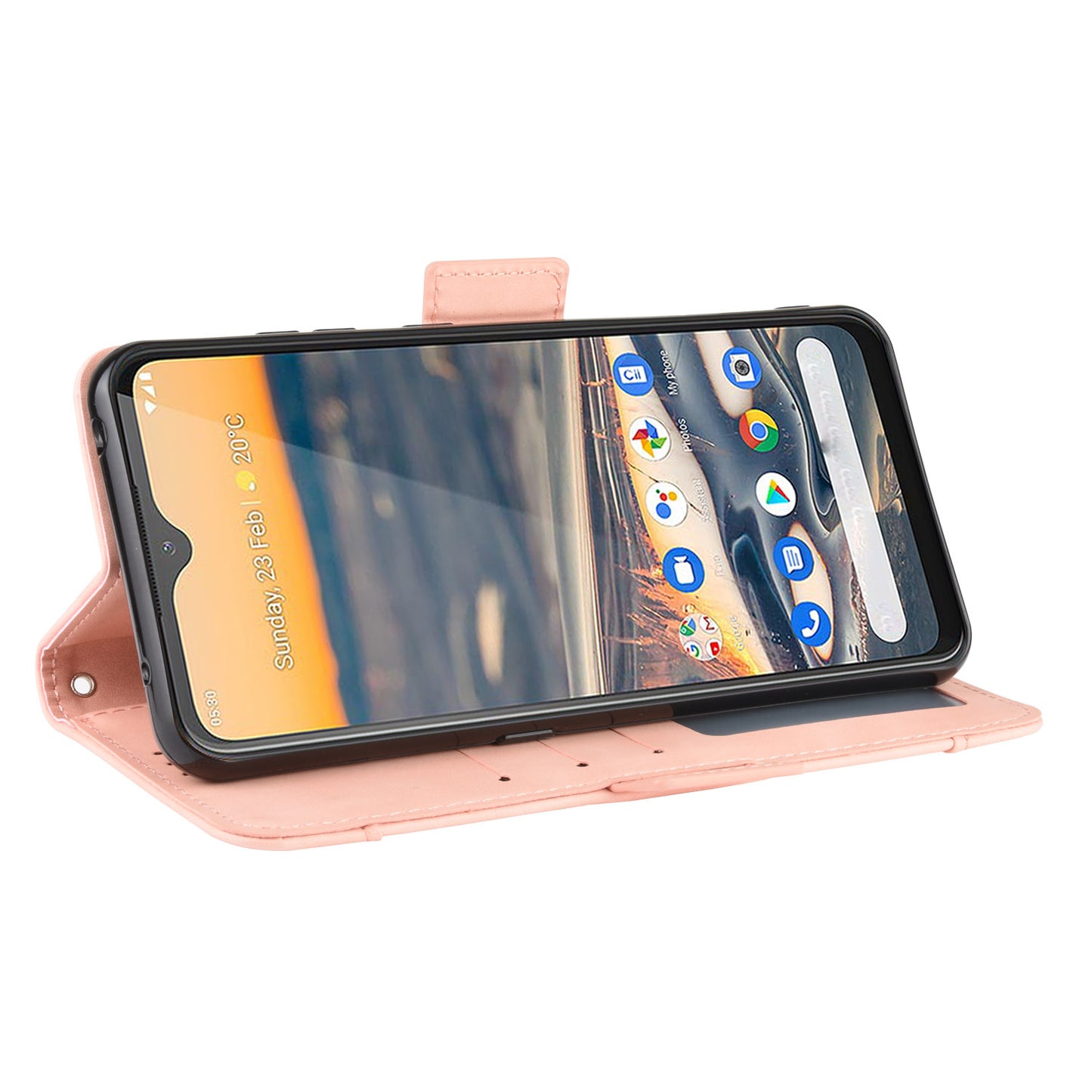 Multiple Card Slots Magnetic PU Leather Shell for Nokia 5.3