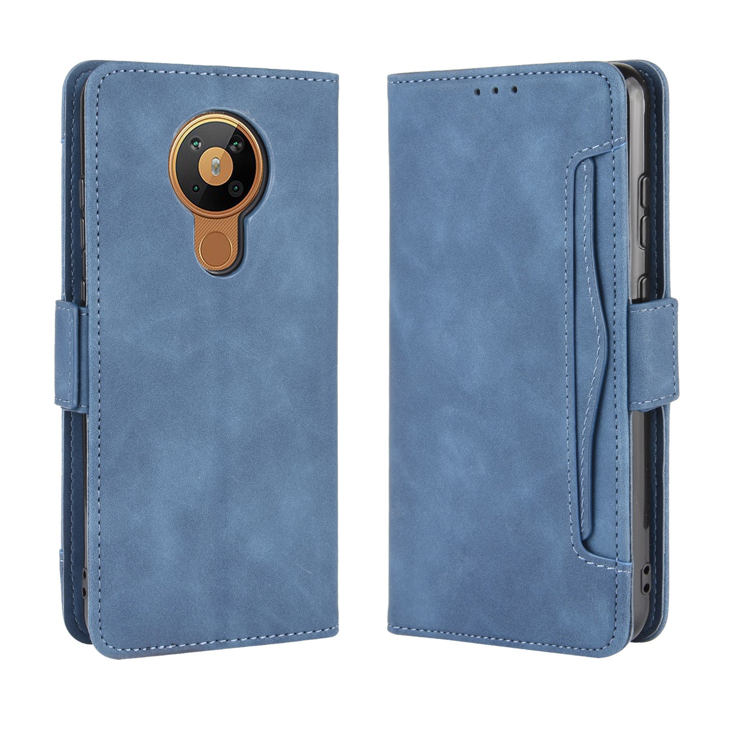 Multiple Card Slots Magnetic PU Leather Shell for Nokia 5.3