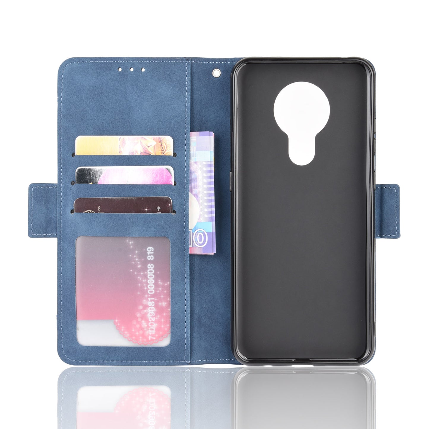 Multiple Card Slots Magnetic PU Leather Shell for Nokia 5.3