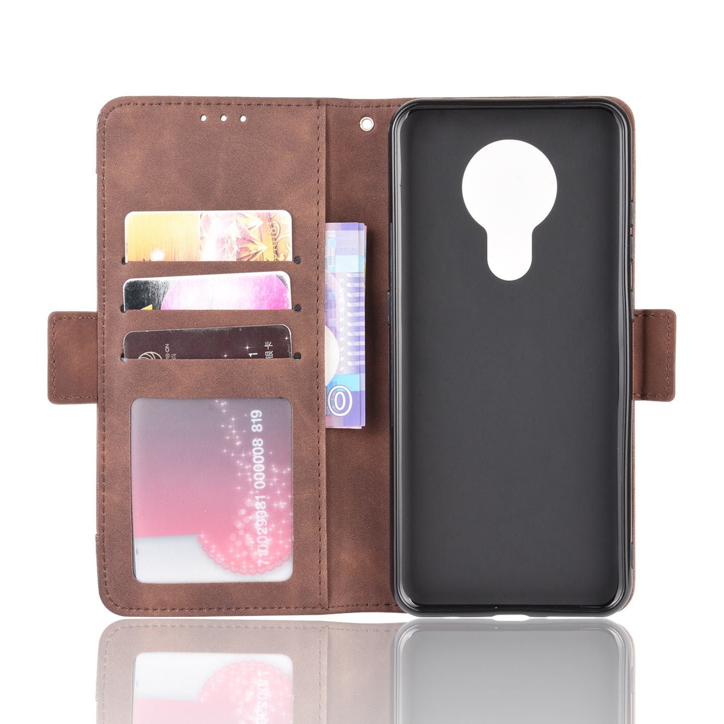 Multiple Card Slots Magnetic PU Leather Shell for Nokia 5.3