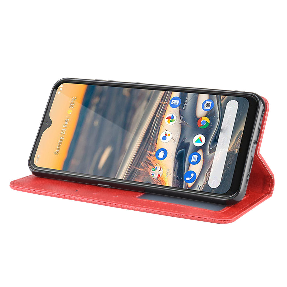 Retro Leather Auto-absorbed Protection Case with Wallet for Nokia 5.3