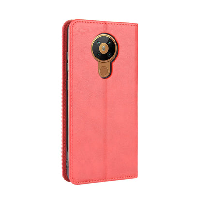 Retro Leather Auto-absorbed Protection Case with Wallet for Nokia 5.3