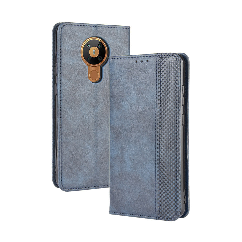 Retro Leather Auto-absorbed Protection Case with Wallet for Nokia 5.3
