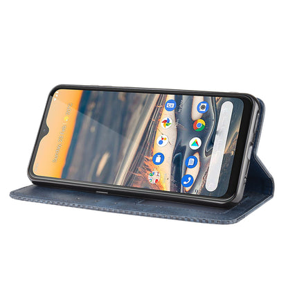 Retro Leather Auto-absorbed Protection Case with Wallet for Nokia 5.3