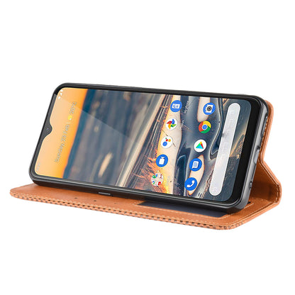 Retro Leather Auto-absorbed Protection Case with Wallet for Nokia 5.3