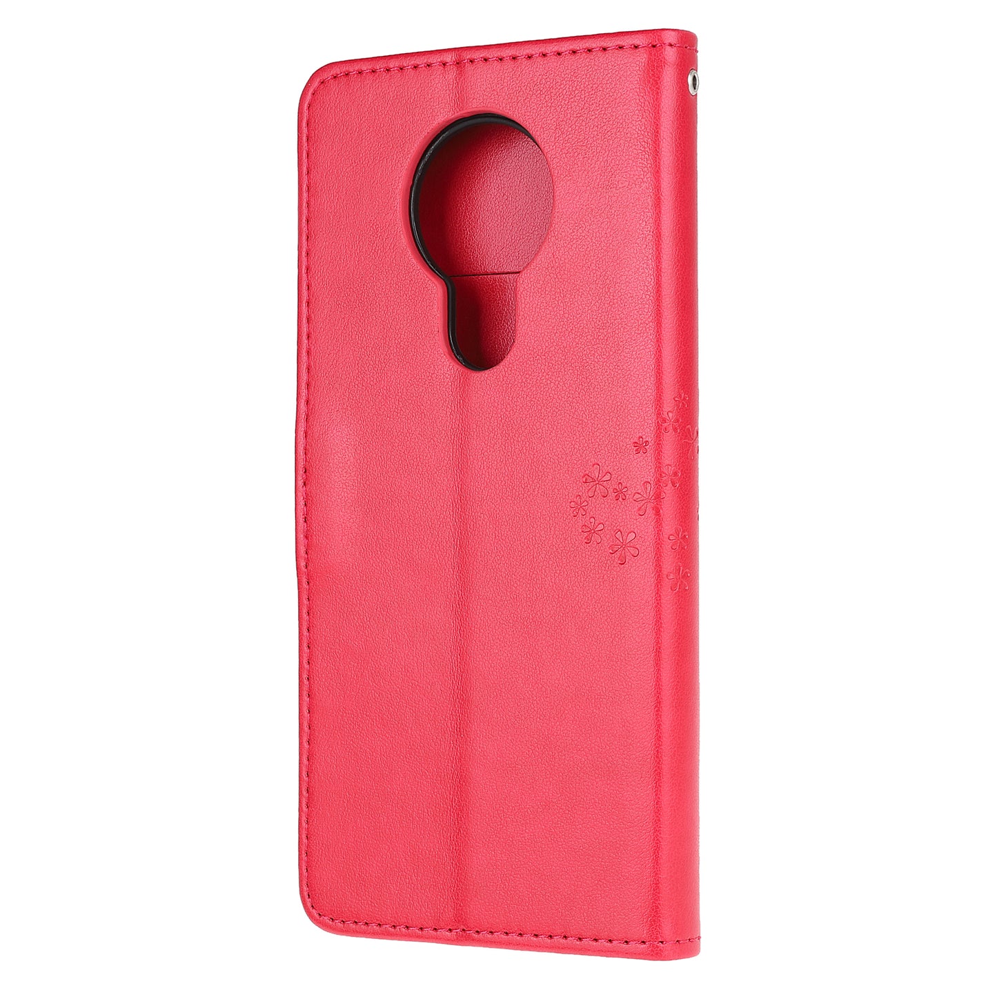Imprint Tree Owl Leather with Wallet Flip Cover for Nokia 5.3