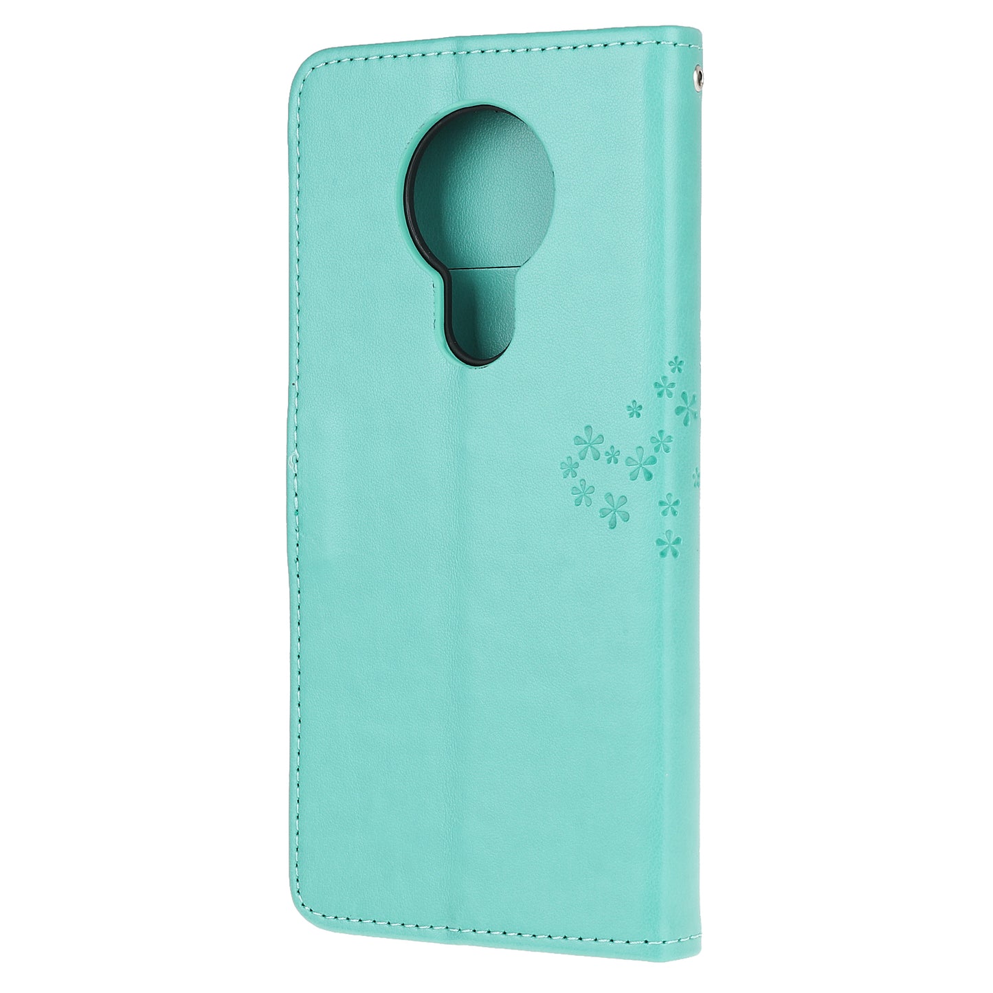 Imprint Tree Owl Leather with Wallet Flip Cover for Nokia 5.3