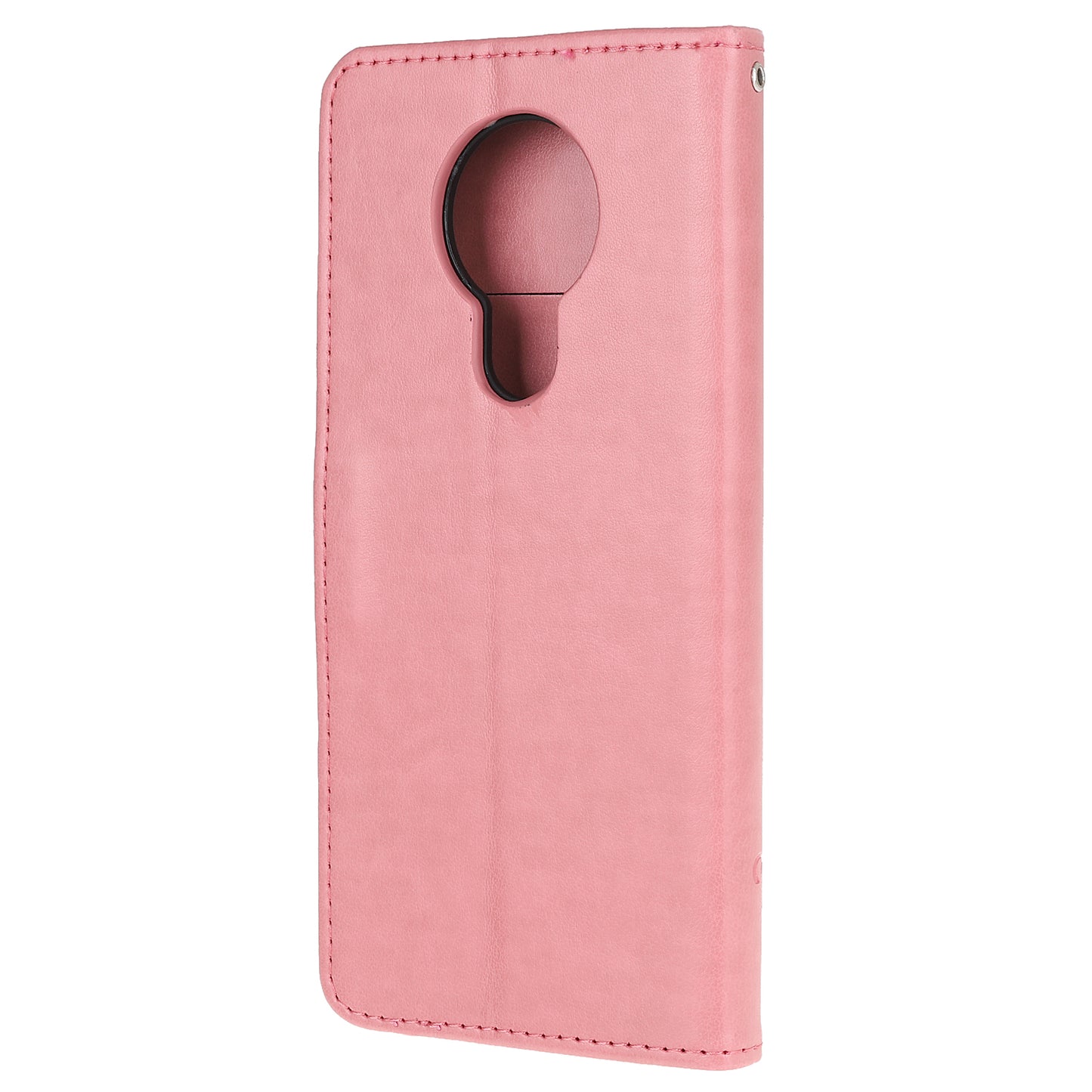 Imprint Butterfly Flower PU Leather Case with Strap for Nokia 5.3