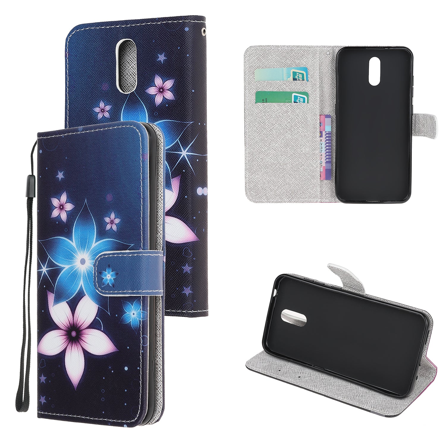 New Pattern Printing Cross Texture Stand Leather Wallet Case for Nokia 2.3
