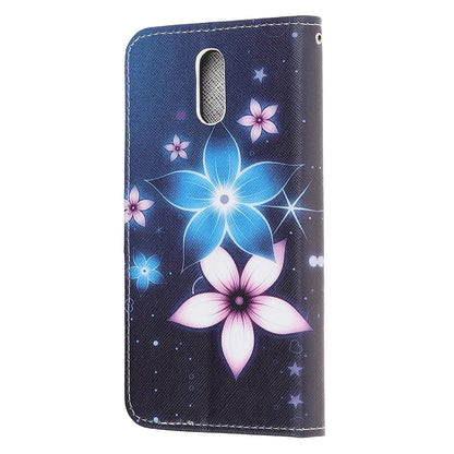 New Pattern Printing Cross Texture Stand Leather Wallet Case for Nokia 2.3