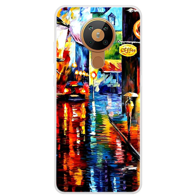 Pattern Printing Soft TPU Phone Cover for Nokia 5.3
