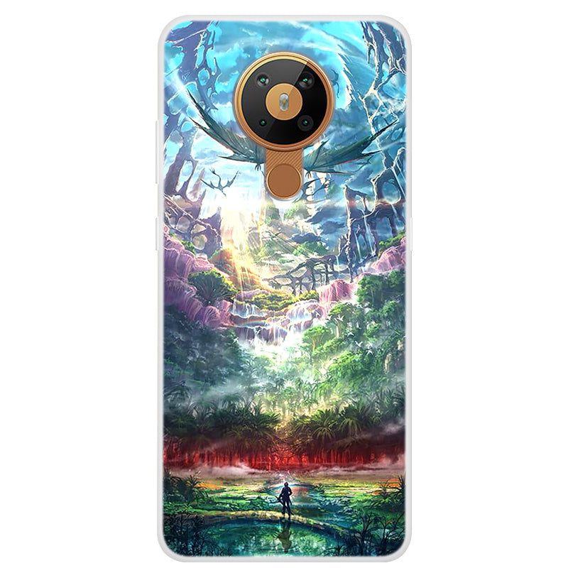 Pattern Printing Soft TPU Phone Cover for Nokia 5.3