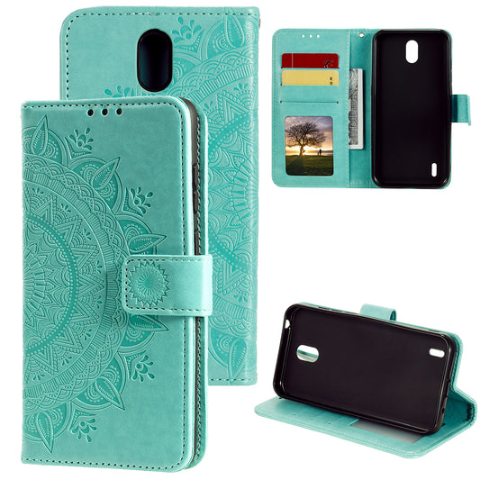 Imprint Mandala Pattern Leather Unique Shell for Nokia 1.3