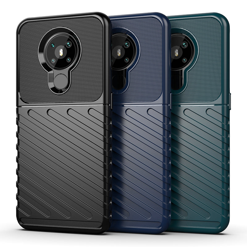 Thunder Series Twill Texture Soft TPU Phone Case for Nokia 5.3