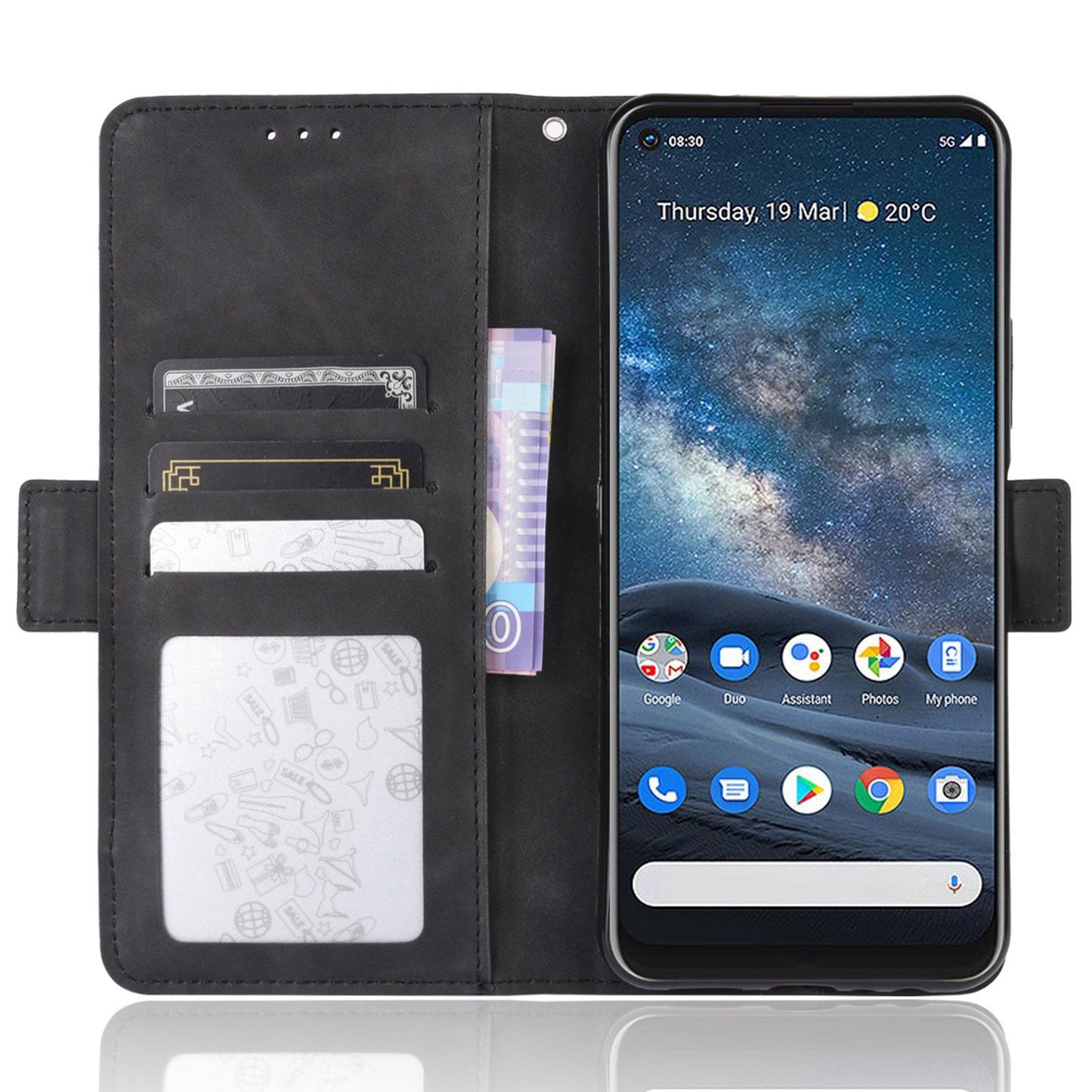 Leather with Wallet Stand Mobile Phone Case for Nokia 8.3 5G Anti-Collision Phone Cover