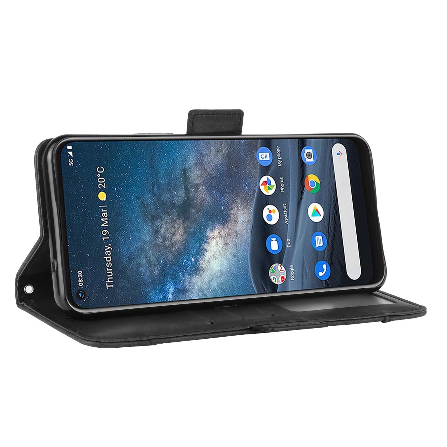 Leather with Wallet Stand Mobile Phone Case for Nokia 8.3 5G Anti-Collision Phone Cover