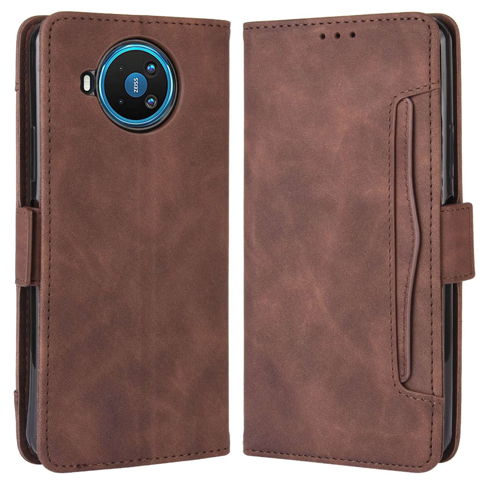 Leather with Wallet Stand Mobile Phone Case for Nokia 8.3 5G Anti-Collision Phone Cover